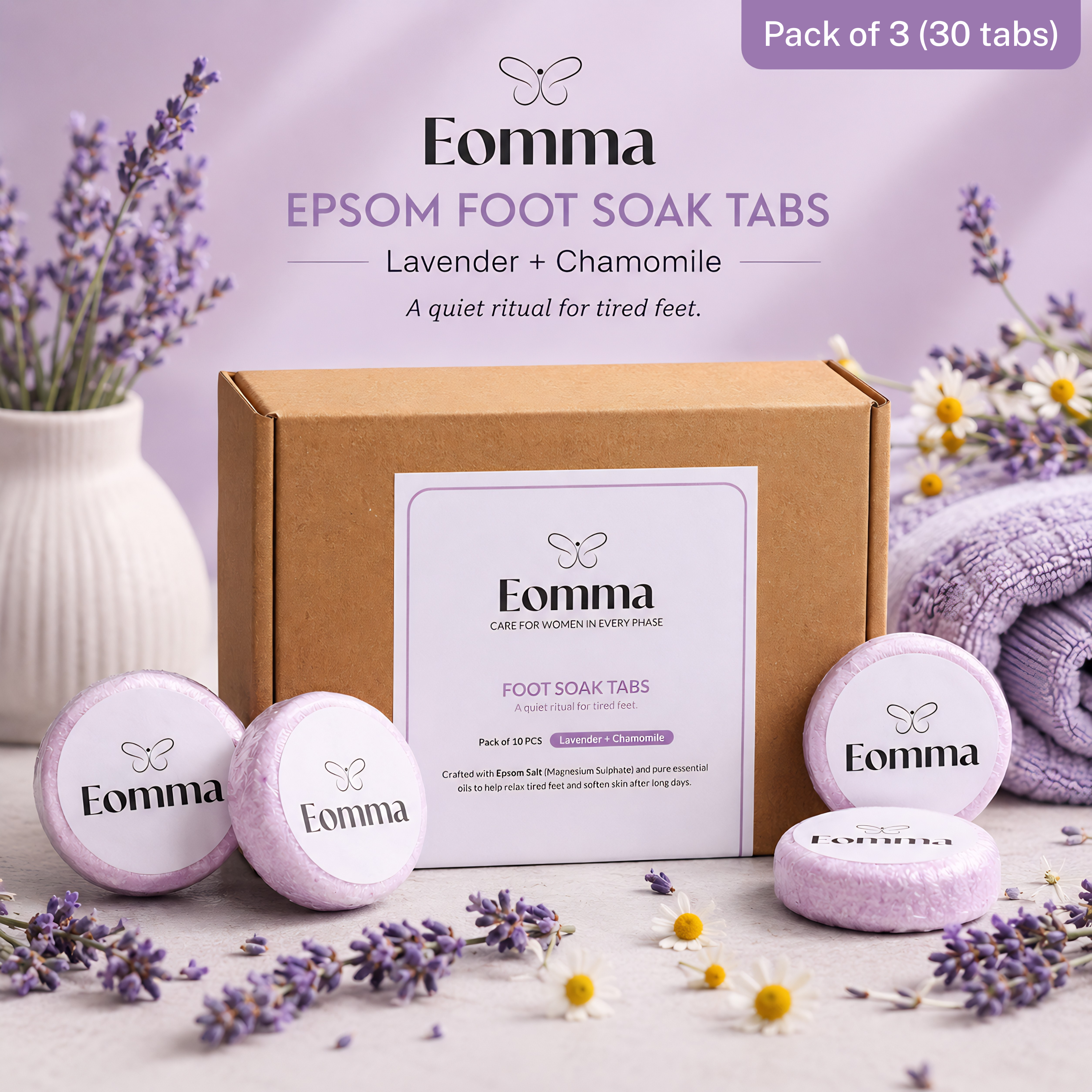 EOMMA Epsom Foot Soak Tabs