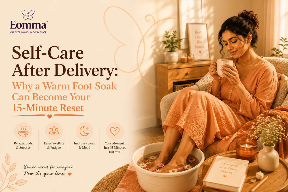 Self-Care After Delivery: Why a Warm Foot Soak Can Become Your 15-Minute Reset