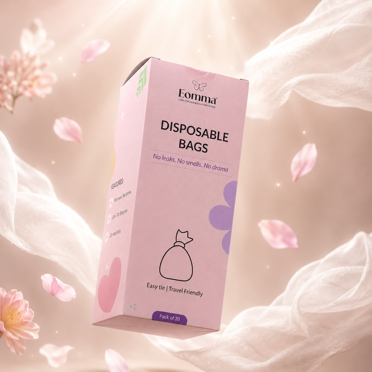 EOMMA Disposable Hygiene Bags – Pack of 20
